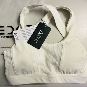 NWT Edge Fitness / White Sports Bra / Small